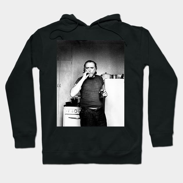 Charles Bukowski ))(( Poet and Novelist Fan Design Hoodie by darklordpug